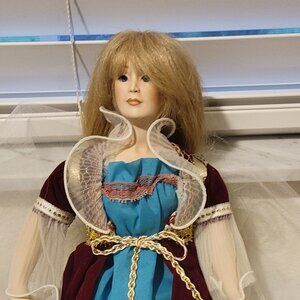 Paradise Galleries Doll porcelain face Collectible Porcelain Rapunzel Vintage